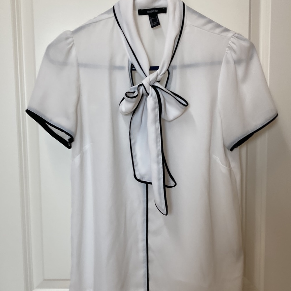 White Forever 21 Blouse